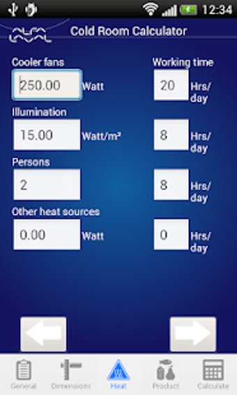 Imagen 2 para Cold Room Calculator
