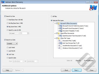 Imagen 4 para Hetman Word Recovery
