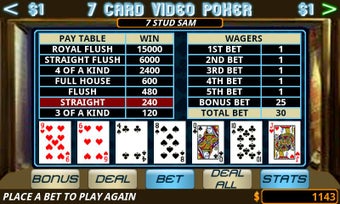 Imagen 1 para Seven Card Video Poker