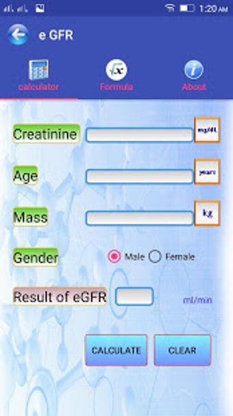 Imagen 2 para eGFR Calculator