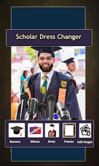 Image 1 for scholar dress photo edito…