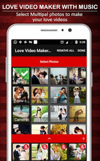 Imagen 3 para Love Video Maker with Son…