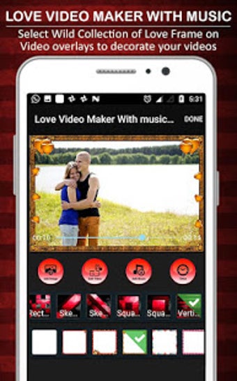 Imagen 1 para Love Video Maker with Son…