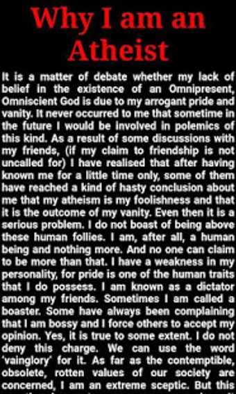 Image 0 for Why i am an Atheist?