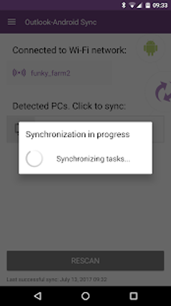 Image 1 for Outlook-Android Sync