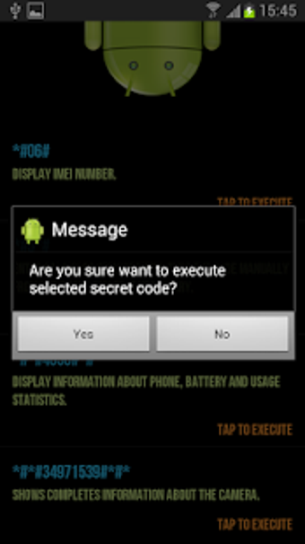 Imagen 1 para Secret Codes For Android