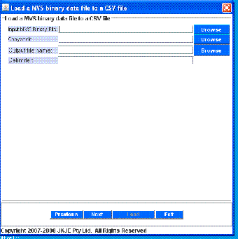 Image 0 for binary2csv