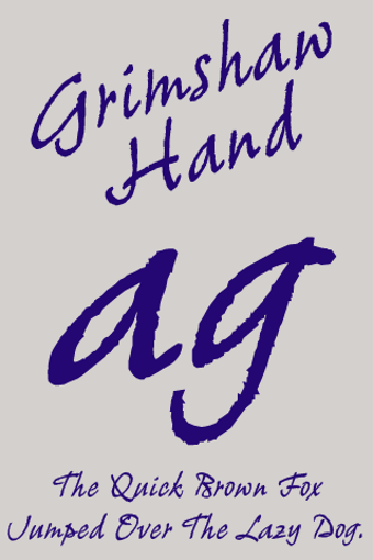 Imagen 0 para Grimshaw Hand FlipFont