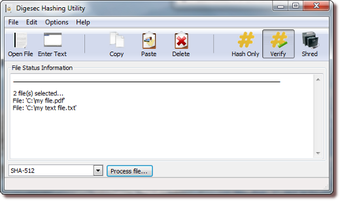 Image 2 for Digesec Hashing Utility