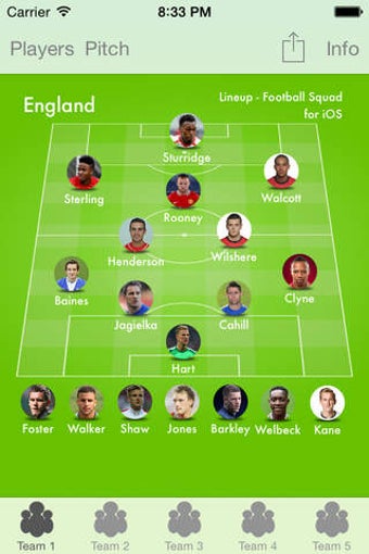 Image 0 for Lineup - Football Squad