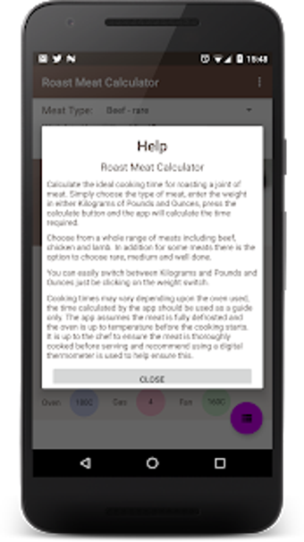 Imagen 3 para Roast Meat Calculator