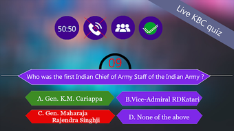 Image 1 for Live KBC -    ( gk quiz G…