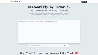 Imagen 0 para Homeworkify by Tutor AI