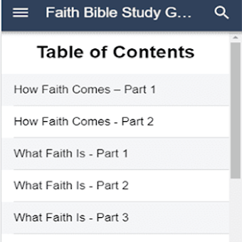 Image 0 for Faith Bible Study Guide B…