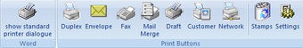 Image 0 for Word Print Buttons
