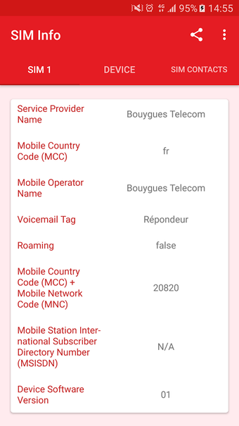 Imagen 3 para SIM Card Info