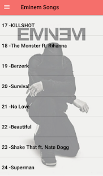 Imagen 1 para Eminem Songs Offline(50 s…