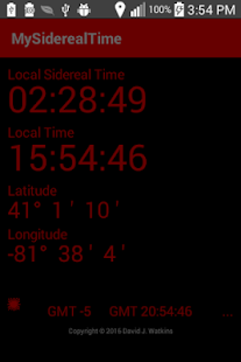 Image 0 for MySiderealTime