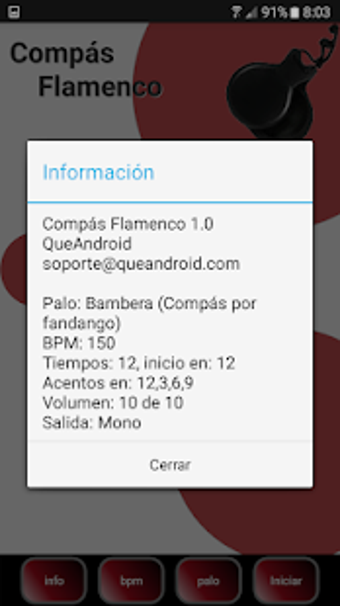 Imagen 2 para Flamenco rhythms. Metrono…