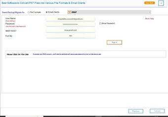Image 0 for SysInfo Mac PST To IMAP M…