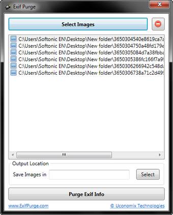 Image 0 for EXIF Purge