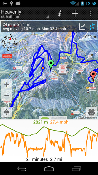 Image 2 for GPS on ski map