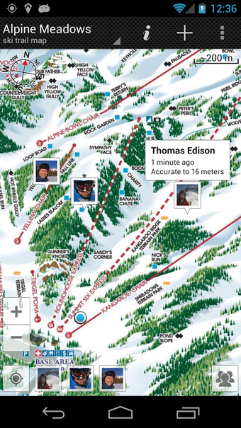 Image 3 for GPS on ski map