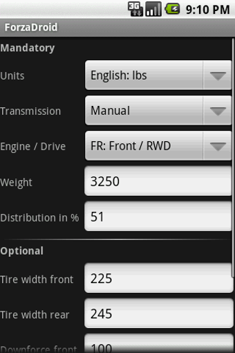 Imagen 1 para ForzaDroid for Forza 3