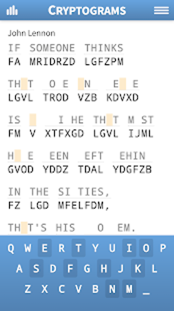 Image 0 for Cryptogram Puzzles