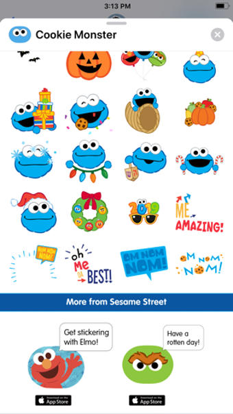 Image 1 for Cookie Monster Stickers