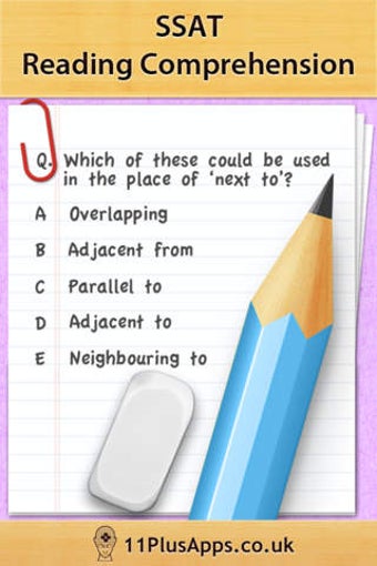 Image 0 for SSAT Reading Comprehensio…