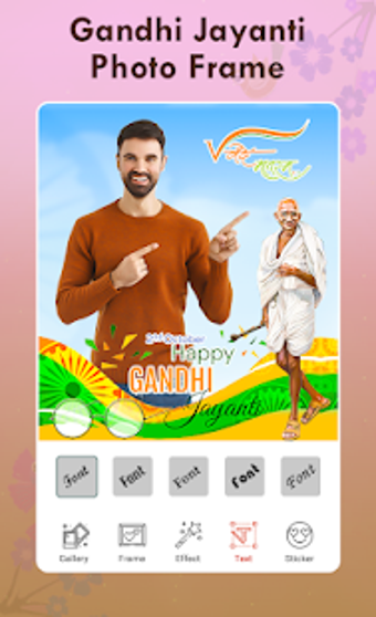 Imagen 3 para Gandhi Jayanti Photo Fram…