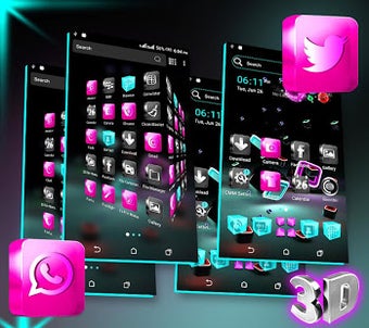 Image 0 for 3D Icon Launcher Theme