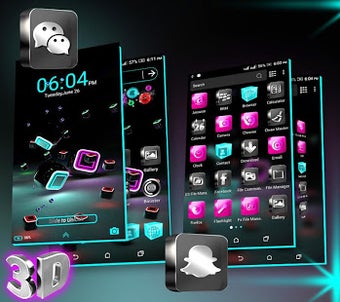 Image 1 for 3D Icon Launcher Theme