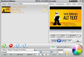 Imagen 0 para RZ FLV to DVD Converter