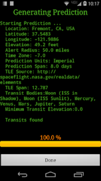 Imagen 2 para ISS Transit Prediction Pr…