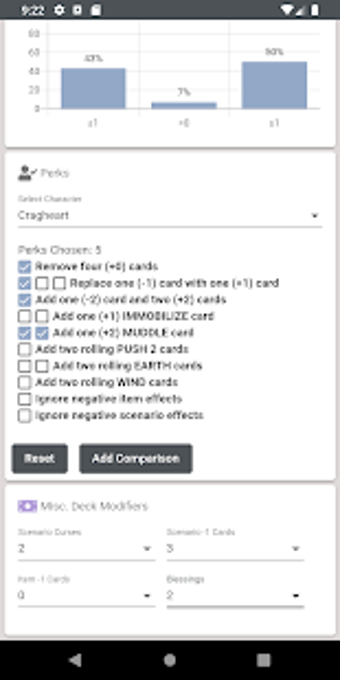 Imagen 1 para Gloomhaven Perk Calculato…