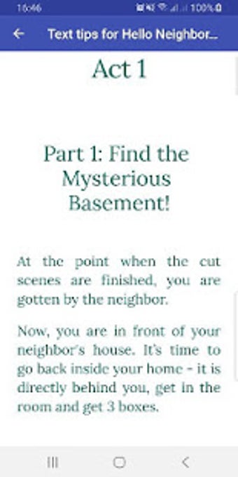 Image 0 for Text tips for Hello Neigh…