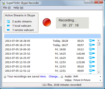 Image 2 for SuperTintin Skype Recorde…