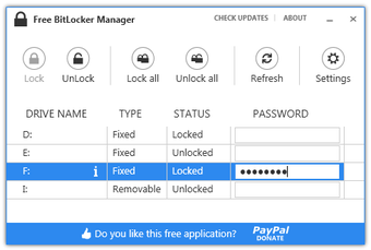 Image 2 for Free BitLocker Manager