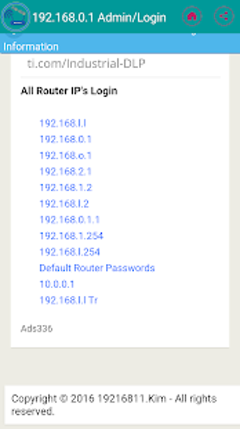 Image 0 for 192.168.l.0 - 192.168.0.1…