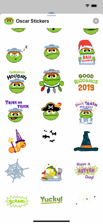 Image 0 for Oscar the Grouch Stickers