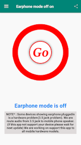 Image 0 for Earphone mode off