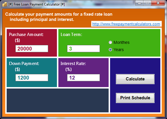 Image 0 for Free Loan Payment Calcula…