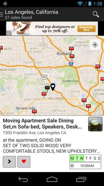 Imagen 1 para Garage Sale Map - gsalr.c…