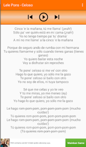 Imagen 2 para Lele Pons - Celoso  Lyric…