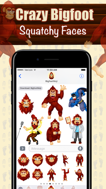 Image 2 for BigfootMoji - Sasquatch E…