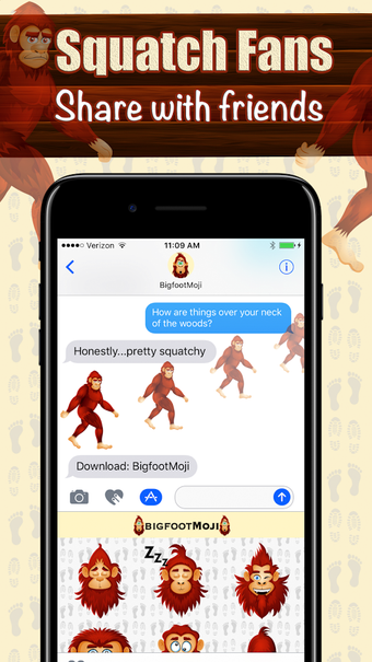 Image 2 for BigfootMoji - Sasquatch E…