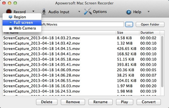 Image 0 for Apowersoft Mac Screen Rec…