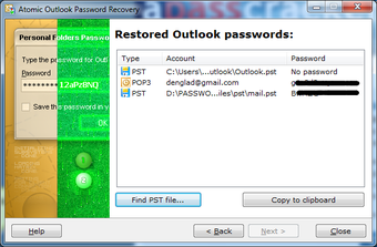 Image 0 for Atomic Outlook Password R…